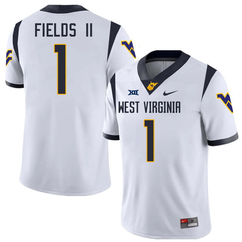 Tony Fields II WVU Jersey,West Virginia Mountaineers #1 Tony Fields II Jersey Youth College-White